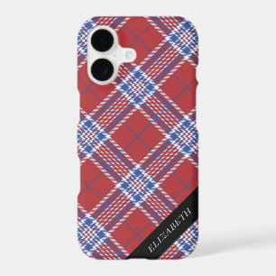 Patriotic Red White Blue Plaid Device Guard iPhone 17 Case