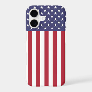 Patriotic Red White Blue Stars And Stripes Flag iPhone 17 Case