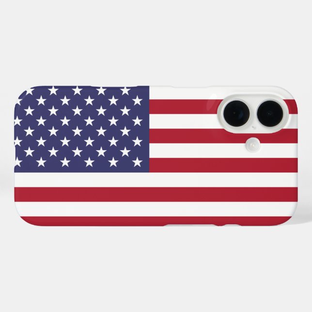 Patriotic Red White Blue Stars And Stripes Flag Case-Mate iPhone Case (Back (Horizontal))
