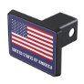 Patriotic Red White Blue Stars And Stripes Flag Hitch Cover