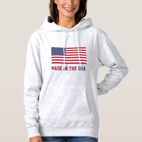 Patriotic Red White Blue Stars And Stripes Flag Hoodie