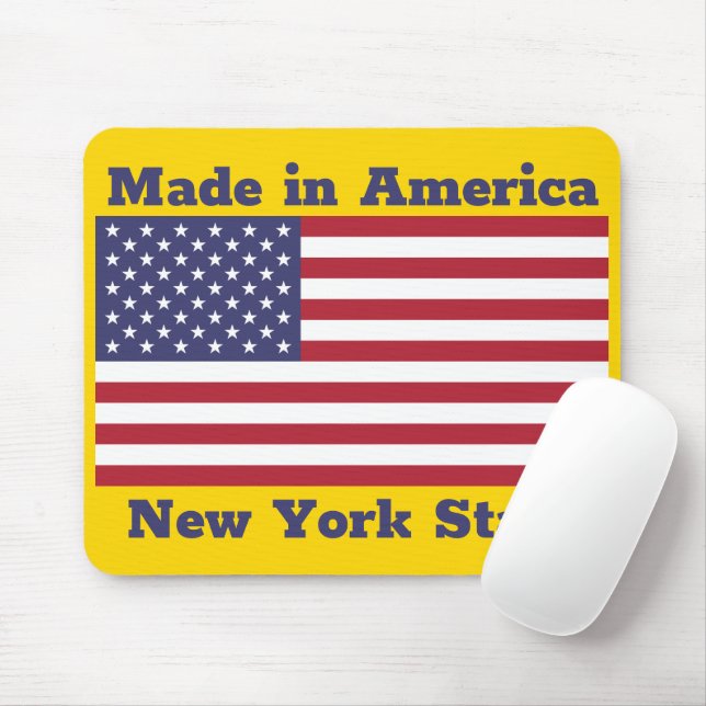 Patriotic Red White Blue Stars And Stripes Flag Mouse Pad (With Mouse)