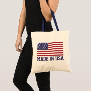 Patriotic Red White Blue Stars And Stripes Flag Tote Bag