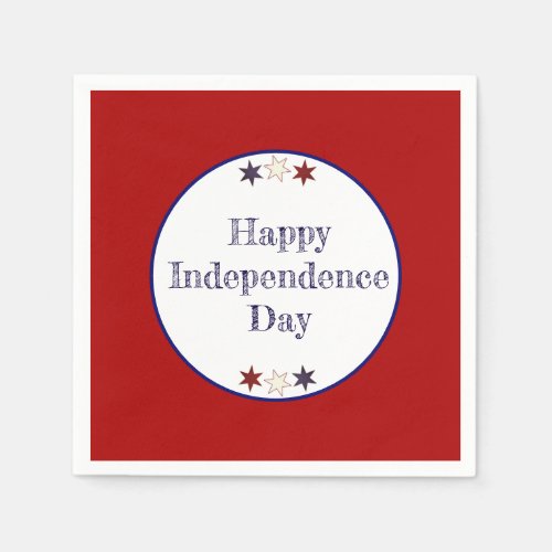 Patriotic Red White Blue Stars Paper Plates