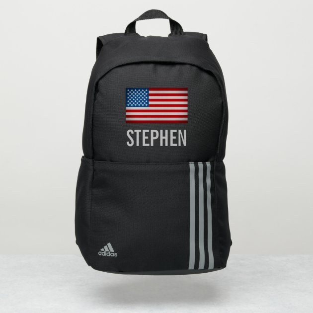 adidas red white and blue backpack