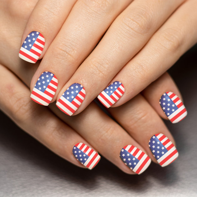 Patriotic 4th Of July🇺🇸 Independence Nails | USA FLAG - YouTube