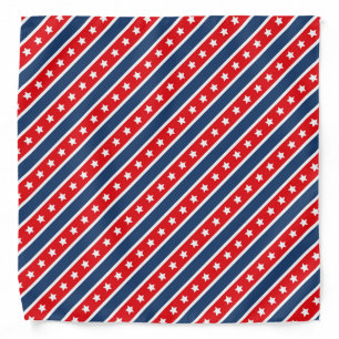 Patriotic Red, White & Blue USA Stars & Stripes Bandana