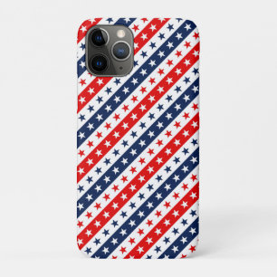 Patriotic Red, White & Blue USA Stars & Stripes iPhone 11 Pro Case