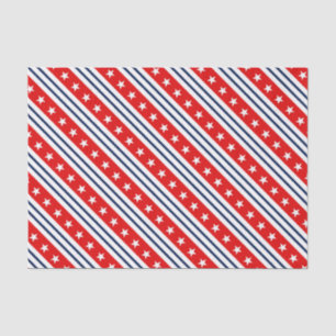 Patriotic Red, White & Blue USA Stars & Stripes Tissue Paper