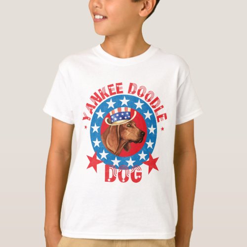 Patriotic Redbone Coonhound T_Shirt