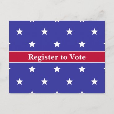 Patriotic Register to Vote Postcards