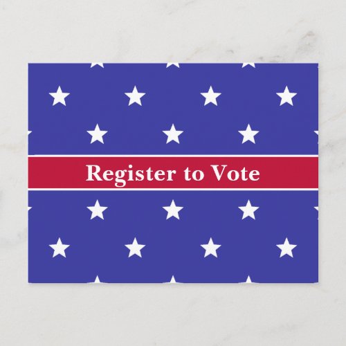 Patriotic Register to Vote Postcards