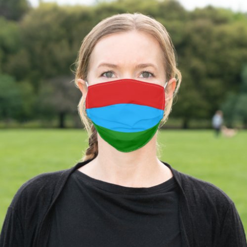 Patriotic Republic of Karelia Flag Adult Cloth Face Mask