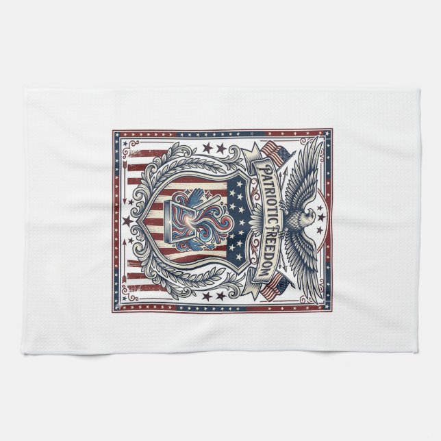 Patriotic Resin Kitchen Towel (Horizontal)