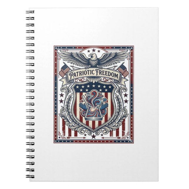 Patriotic Resin Notebook (Front)