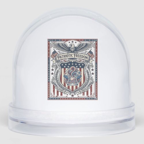 Patriotic Resin Snow Globe