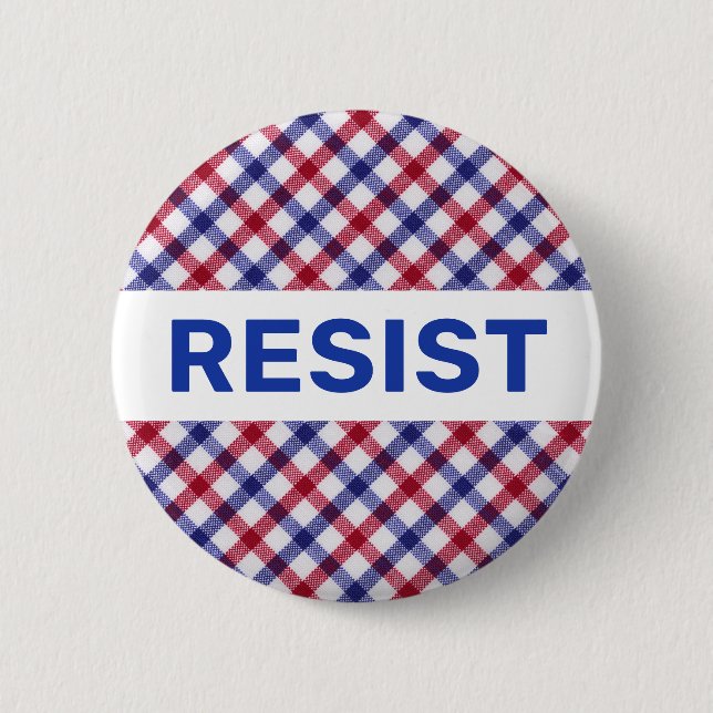 Patriotic Resist Button Political (Front)