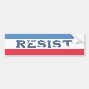 Patriotic Resist Political Bumper Sticker