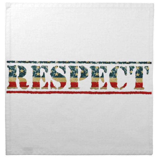 Patriotic RESPECT Napkin (Front)