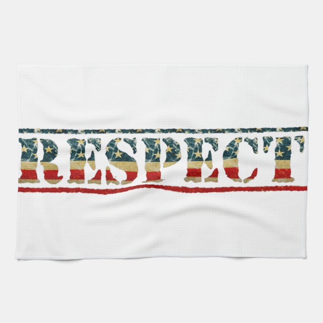 Patriotic RESPECT Towel (Horizontal)
