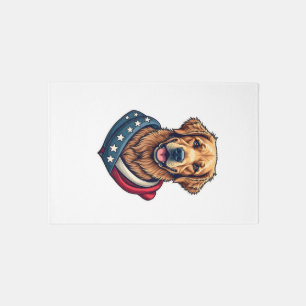 Patriotic Retriever Pride Vintage Dog Shirt 4 Rug
