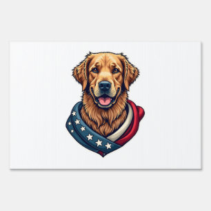 Patriotic Retriever Pride Vintage Dog Shirt 4 Sign