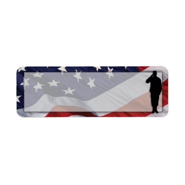 Patriotic Return Address Label (Front)