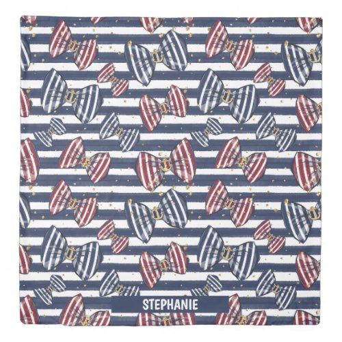 Patriotic Ribbon Stripes Pattern