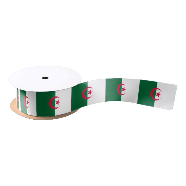 Patriotic Ribbon with Flag of Algeria (Spool)