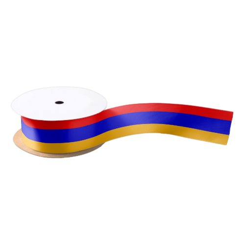 Patriotic Ribbon with Flag of Armenia