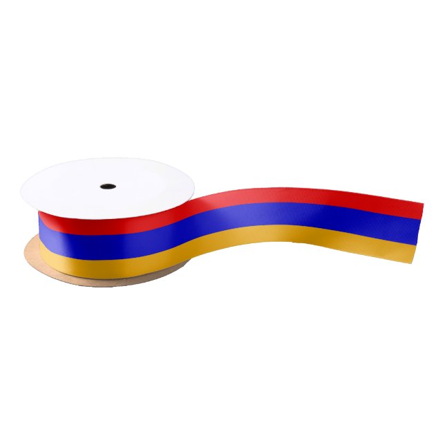 Patriotic Ribbon with Flag of Armenia (Spool)