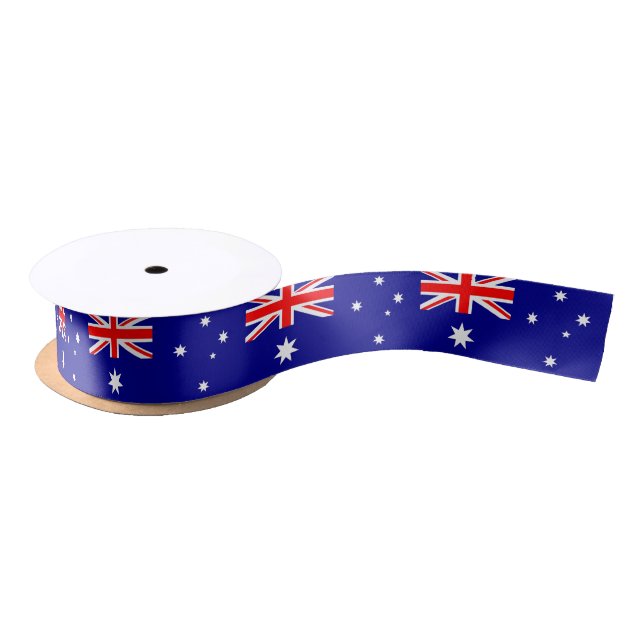 Patriotic Ribbon with Flag of Australia (Spool)