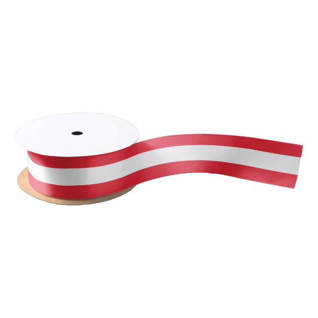 Patriotic Ribbon with Flag of Austria (Spool)