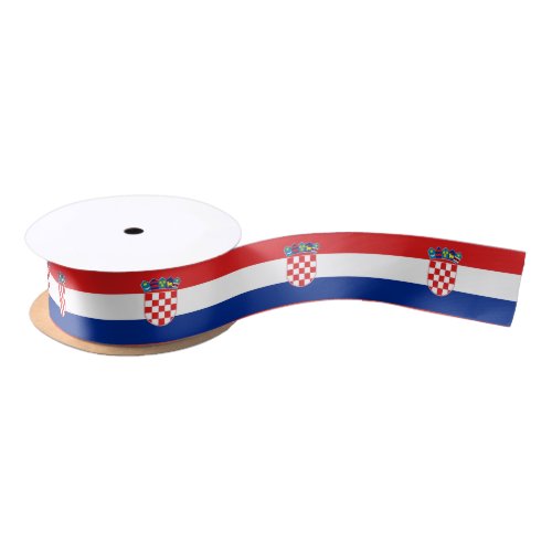 Patriotic Ribbon with Flag of Croatia