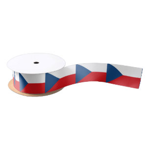Patriotic Ribbon with Flag of Czechia