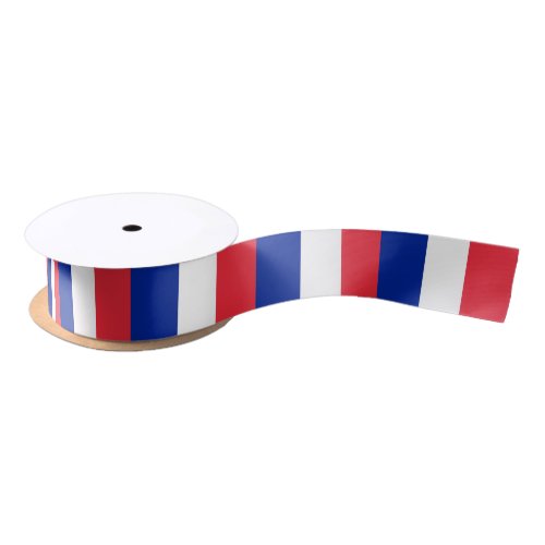 Patriotic Ribbon with Flag of France