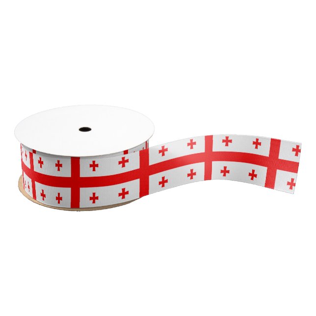Patriotic Ribbon with Flag of Georgia (Spool)