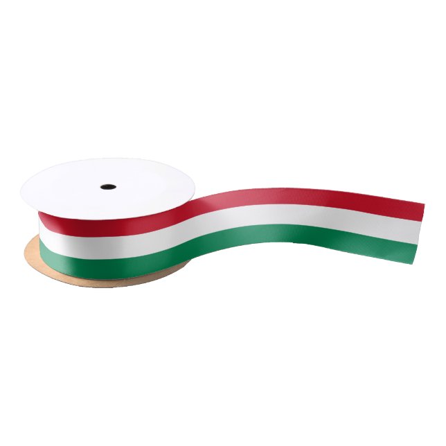 Patriotic Ribbon with Flag of Hungary (Spool)