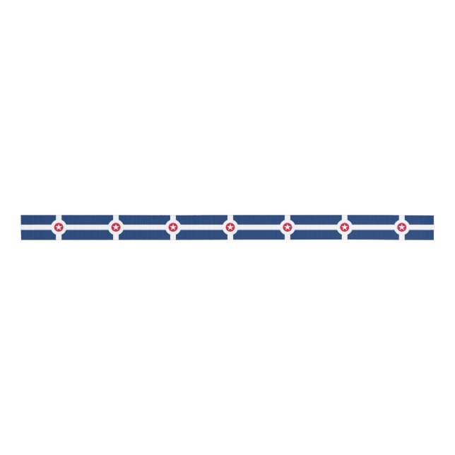 Patriotic Ribbon with Flag of Indianapolis (Front)