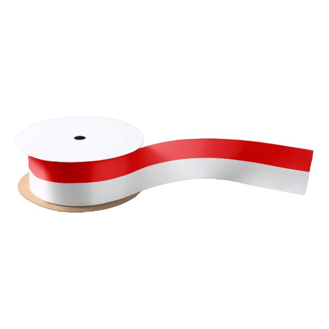 Patriotic Ribbon with Flag of Indonesia (Spool)