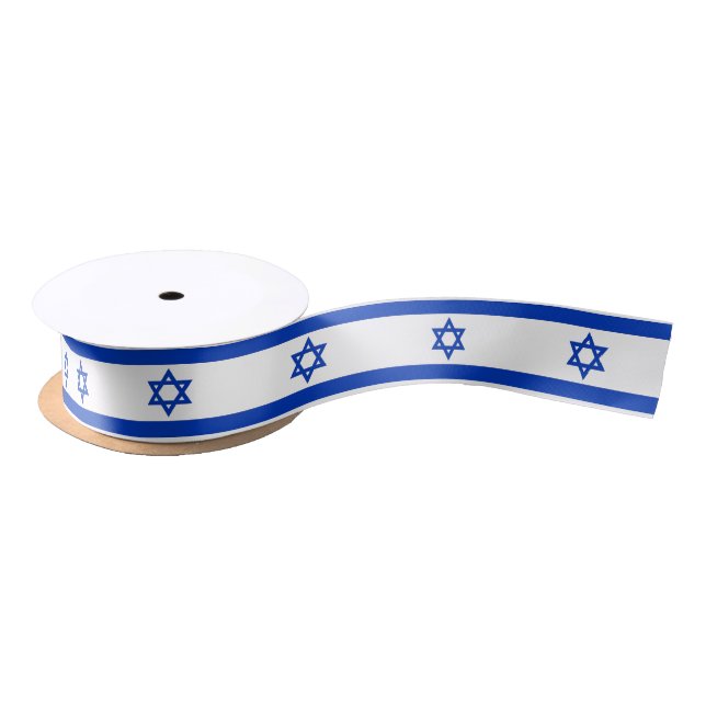 Patriotic Ribbon with Flag of Israel (Spool)