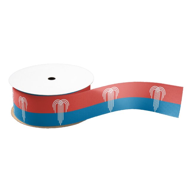 Patriotic Ribbon with Flag of Kansas City (Spool)