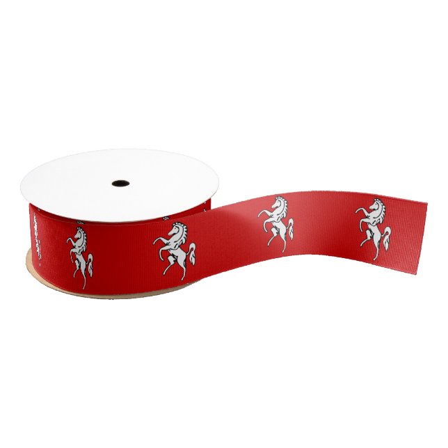 Patriotic Ribbon with Flag of Kent County, England (Spool)