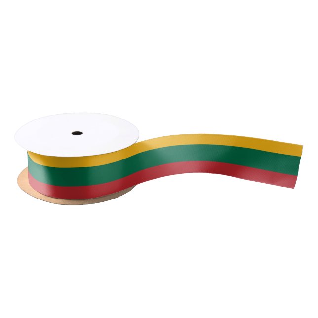 Patriotic Ribbon with Flag of Lithuania (Spool)