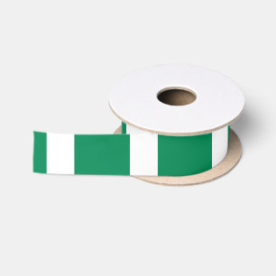 Patriotic Ribbon with Flag of Nigeria