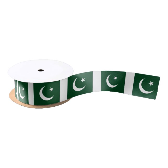 Patriotic Ribbon with Flag of Pakistan (Spool)