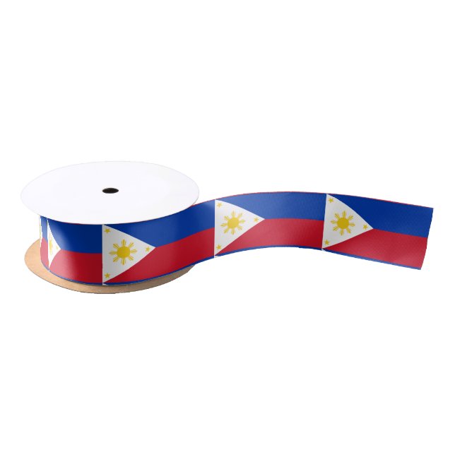 Patriotic Ribbon with Flag of Philippines (Spool)