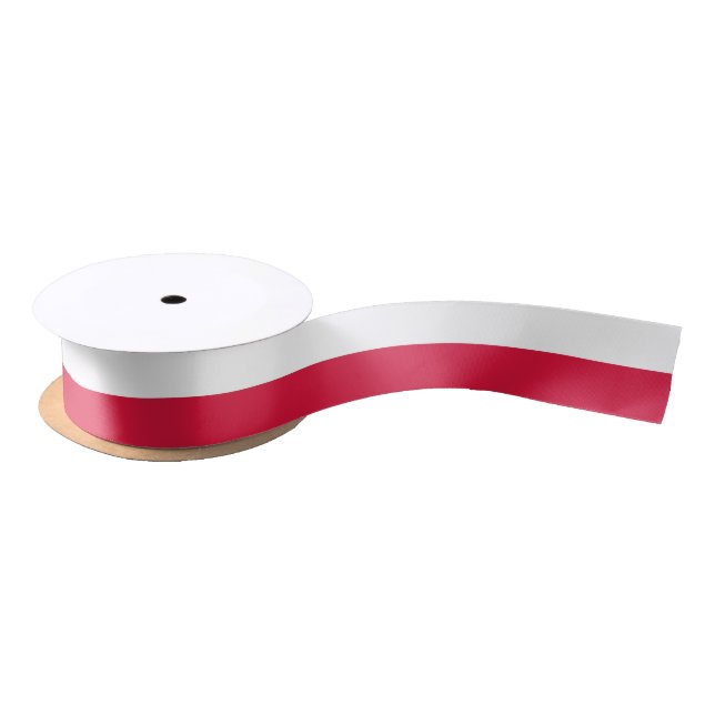 Patriotic Ribbon with Flag of Poland (Spool)