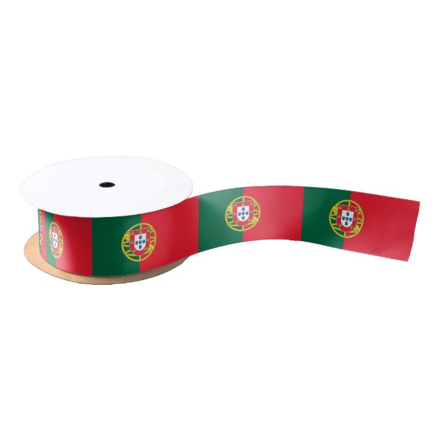 Patriotic Ribbon with Flag of Portugal (Spool)