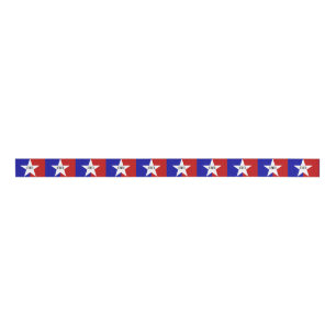 Patriotic Ribbon with Flag of San Antonio
